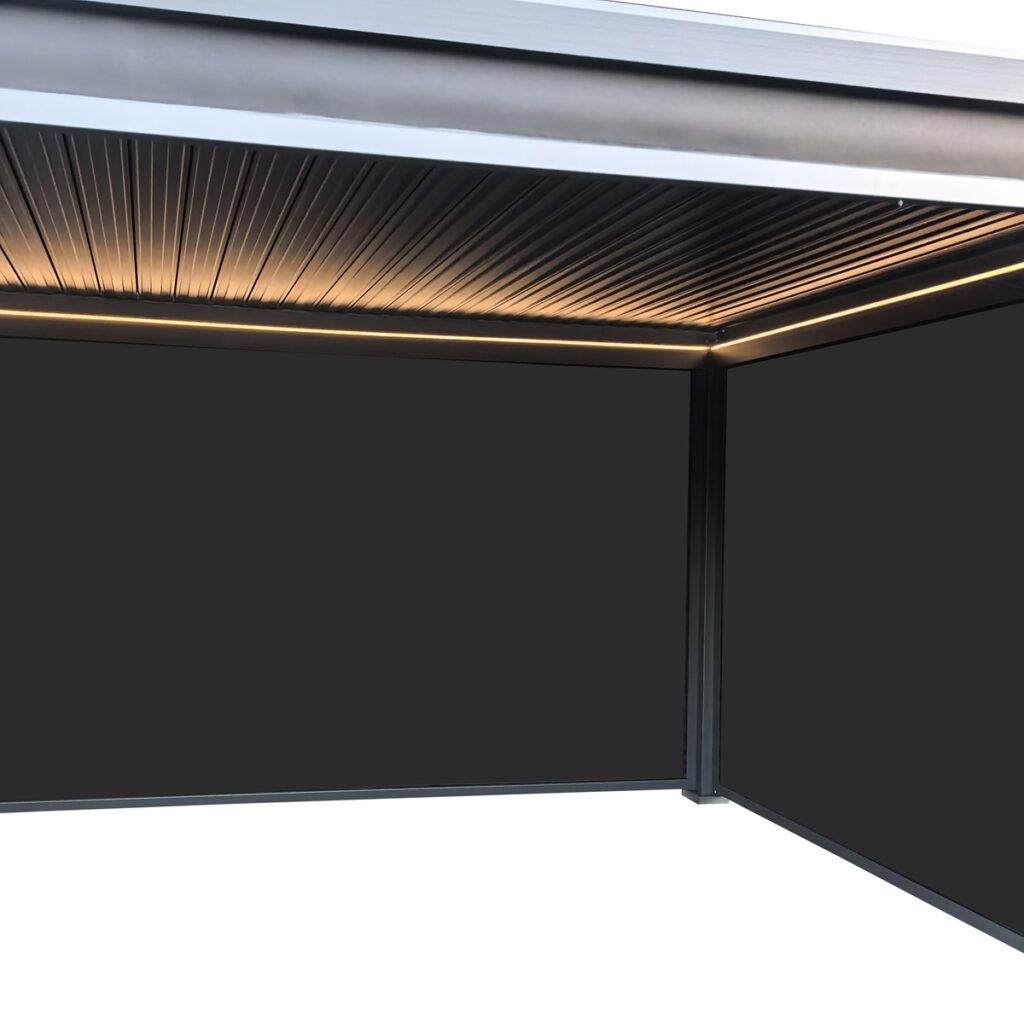 Hillier Premium Gazebo With Sides And Lights 5056771095924 2